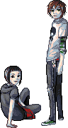 (February 2009) Alex and Sidney, my emo kids 8]